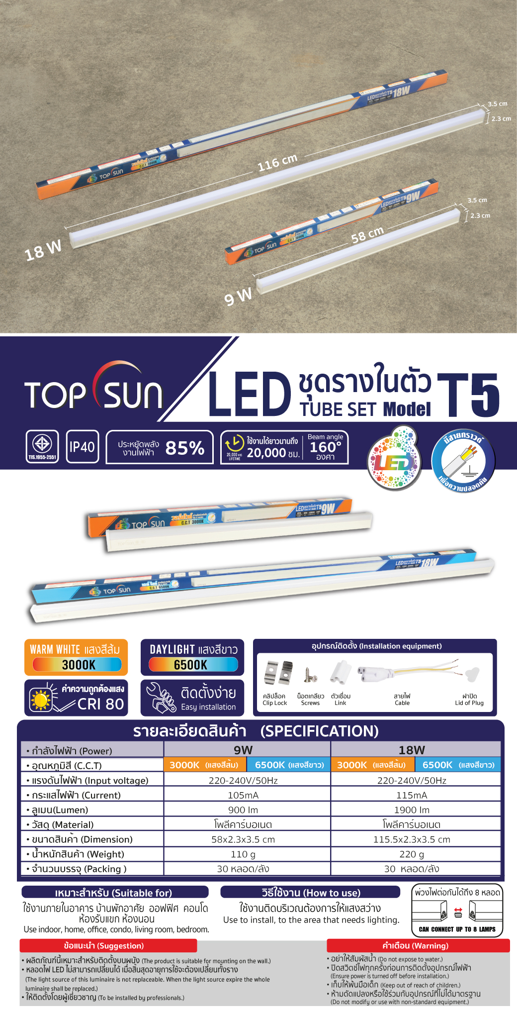 ชุดราง LED